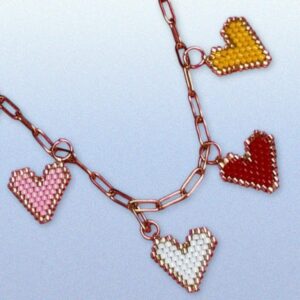 Collar Corazones de Colores
