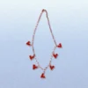 Collar de Corazones Rojos