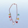 Collar Corazones de Colores