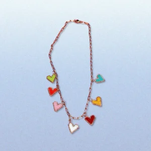 Collar Corazones de Colores